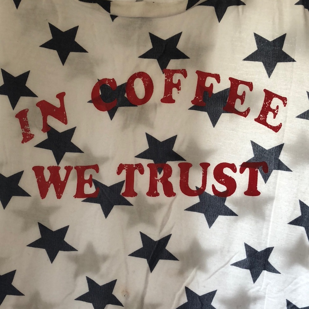 In Coffee We Trust sleep tank